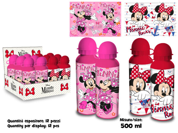 BORRACCIA ALLUMINIO 500 ML MINNIE